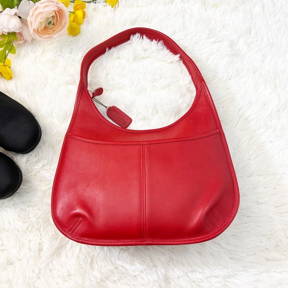 Coach Handbags - Coach Vintage Red Shoulder Bag